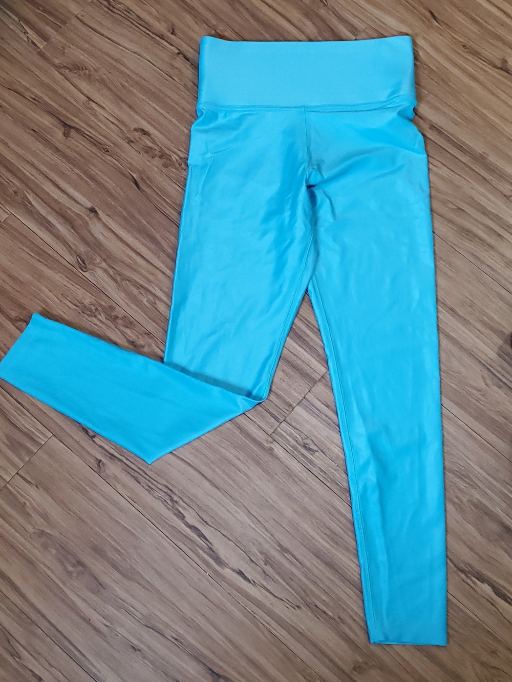 Carbon38 Womens High-Waisted Blue Leggings